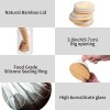 5 Recipientes Herméticos De Cristal Con Tapa De Madera Bambú