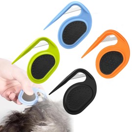 Yharnamite 4 Pcs Pet Knotting Comb, Pet Dematting Comb, Knotted Comb for Cats and Dogs, Pet Grooming Comb, Massage Hair Removal Tool for Dog Cat