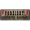 vianmo Tin Sign 27 x 10 cm "Vorsicht gestörter Nachbar