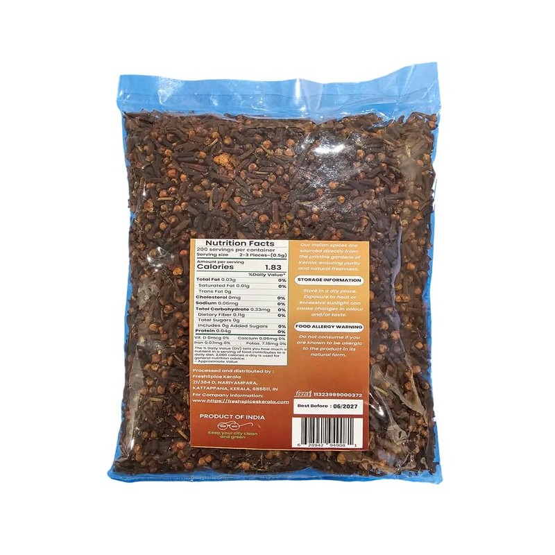 FreshSpice Cloves Whole (500g) | Harvested directly from farms and