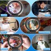 10X 30X Magnifying Glass with Light and Stand, 72 LED