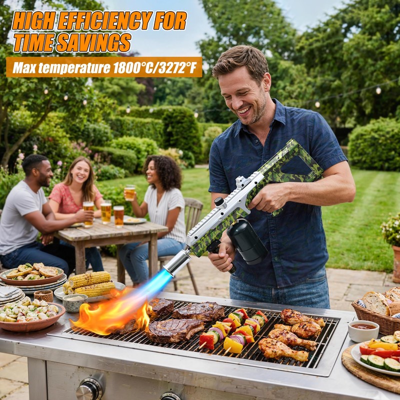 Heavy Duty Propane Torch,27.5" Grill Gun &Flame Thrower with Front