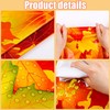 2 Pack Fall Tablecloth Maple Leaf Plastic Table Cover Autumn