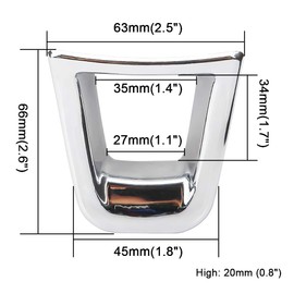 SENZEAL 2015 2016 2017 2018 V W Golf 7 Alltrack, Plus, Variant, Steering Wheel Decor Sticker Made of ABS