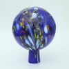 Lauschaer Glas Garden Ball Rose Ball Glass with Granules Dark