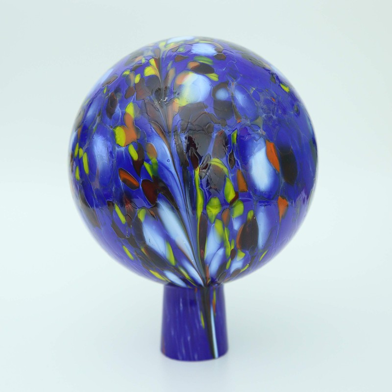 Lauschaer Glas Garden Ball Rose Ball Glass with Granules Dark