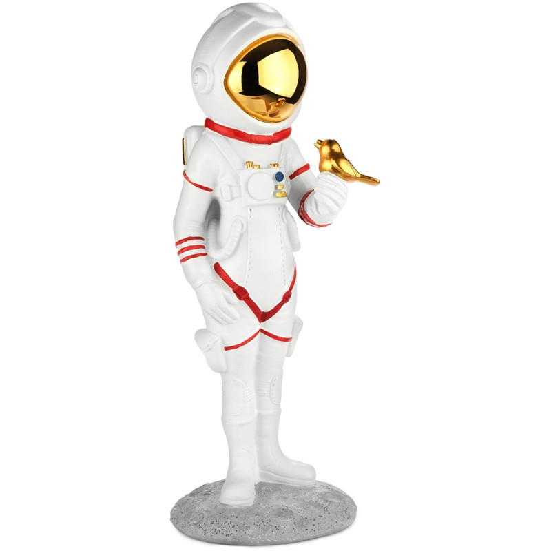 BRUBAKER Decorative Astronaut with Small Bird - 30 cm Spaceman