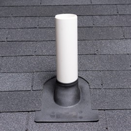 Oatey 14038 Foldable Plastic 3" Pipe Diameter Flex Calk Roof Flashing 10" x 13.25" Base