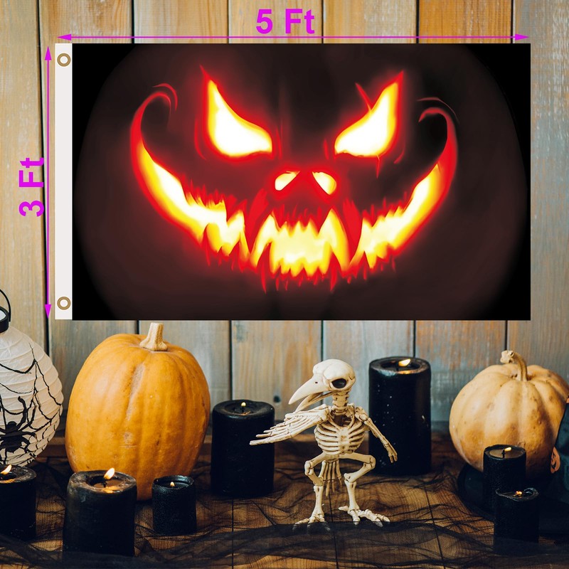 Halloween Flags For Outside, Large Halloween Flag 3x5 Outdoor Flag