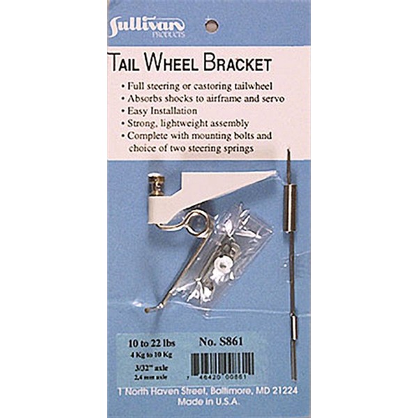 Sullivan Products Tailwheel Bracket .60-1/4 SUL861 Wheels Gear Retracts & Accys