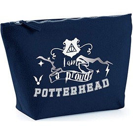 Hippowarehouse I Am A Proud Potterhead printed make up cosmetic wash bag 18x19x9cm