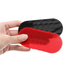 12 Pieces Hair Gripper Hair Holders Hair Fringe Stickers-Magic Hair Fixed Clip Hairpin Hair Styling Accessories (Black, Red)
