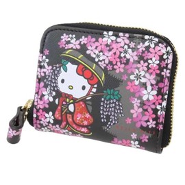 Yasuda Tsusho 4580122513108 Japanese Pattern Series Wallet, Mini Wallet with Pass