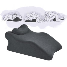 Widened Position Pillow for Couples- Dark Grey