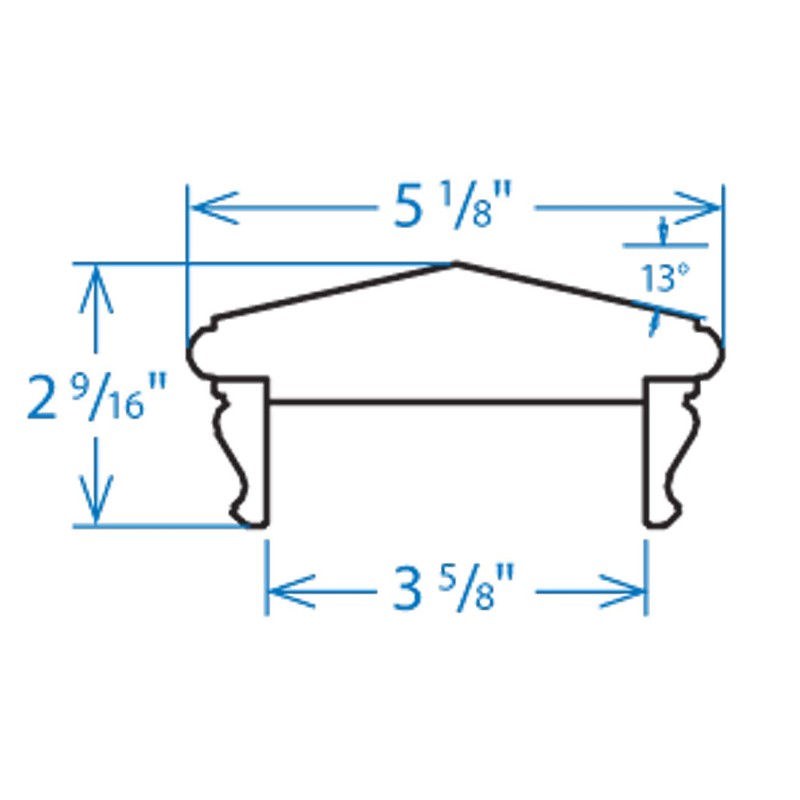 Woodway Pyramid Post Cap, fits 3.5" Post, in Premium Redwood,