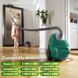 MOERDIFFER 12 Staubsauger Filter f??r Miele Staubsauger 6 Stk Motorschutzfilter 6 Stk Staubsaugerfilter Set, Staubsauger Filter f??r Miele Complete C2/3, Classic C1, S800-S858, S600-S658, S400i-S456i, S8, S5, S2