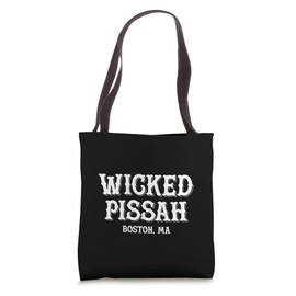 Funny Boston Massachusetts Accent Wicked Pissah Tote Bag