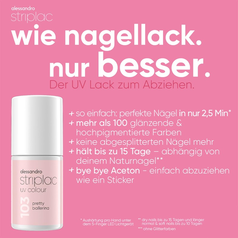 alessandro Striplac UV-Nagellack New York Grey - Deckend & Kratzfest