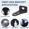 Biqing 2PCS Light Bar Brackets, LED Work Light Side Mounting