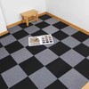 CISSLOR Self Adhesive Carpet Floor Peel Tile Square 30 Pcs