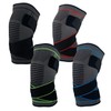 1PC Compression Knee Brace for Hiking, Gym, Running, Marathon, CrossFit CH33001 Black/L 2ea