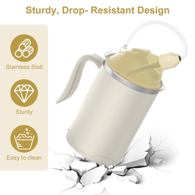 VOPHIA Senior Water Cup Sippy Cups for Elderly, 13.5oz Spill