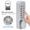 1‑11 Digitals Mechanical Password Door Lock Set, Zinc Alloy Sliding