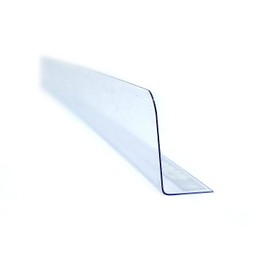 STORE FIXTURES DIRECT Stick On Gondola, Wood, Metal or Glass Shelf Dividers with Self Adhesive Tape, 1" H X 22" L, 100 Pack