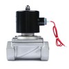 U.S. Solid 1-1/2" Solenoid Valve - 12V DC Stainless Steel