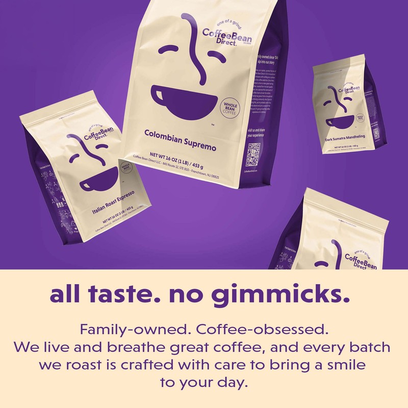 Coffee Bean Direct Six Bean Espresso, Whole Bean Coffee, Perfect