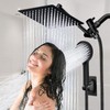 Shower Head,8”Rain Shower Head with Handheld Spray Combo and Adjustable