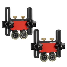 TOOLCOOL Updated Bearing Roller Featherboards Feather Boards for Table Saw Router Tables Band Saws Jig Guide Table Saw Accessories (2 Pack)