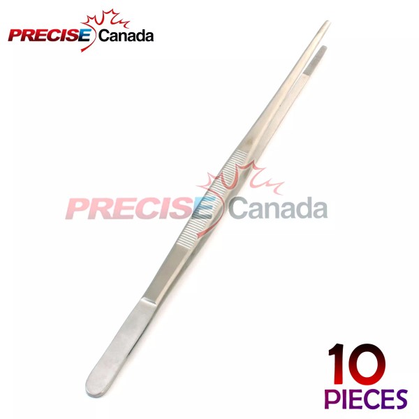 PRECISE CANADA SET OF 10 HANDY 12" INCH EXTRA-LONG TWEEZERS