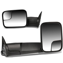 DNA Motoring TWM-023-T111-BK Pair of Powered Foldable Towing Side Mirrors Compatible With 94-97 Ram 1500 2500 3500, Black