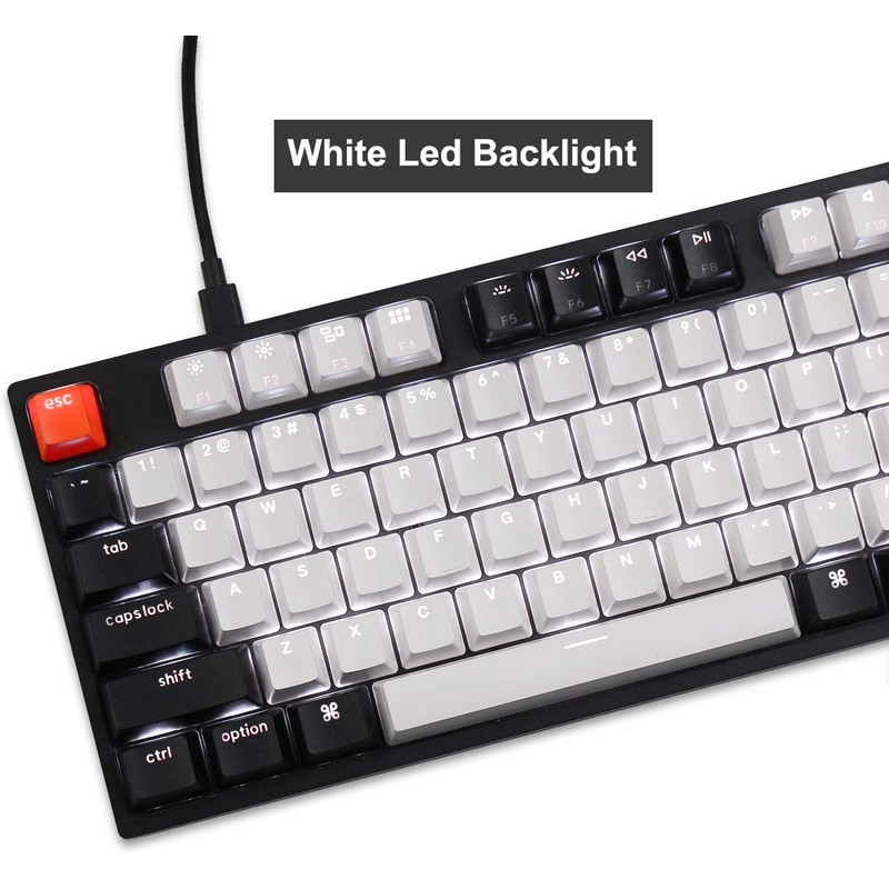 Keychron C1 87 Keys Wired Mechanical Keyboard for Mac Windows,