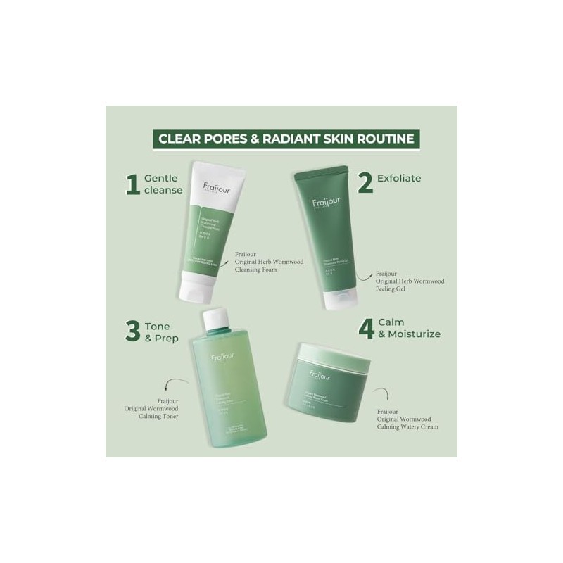Fraijour Gel Exfoliante De Ajenjo Con Hierbas Originales, 150 Ml5,07