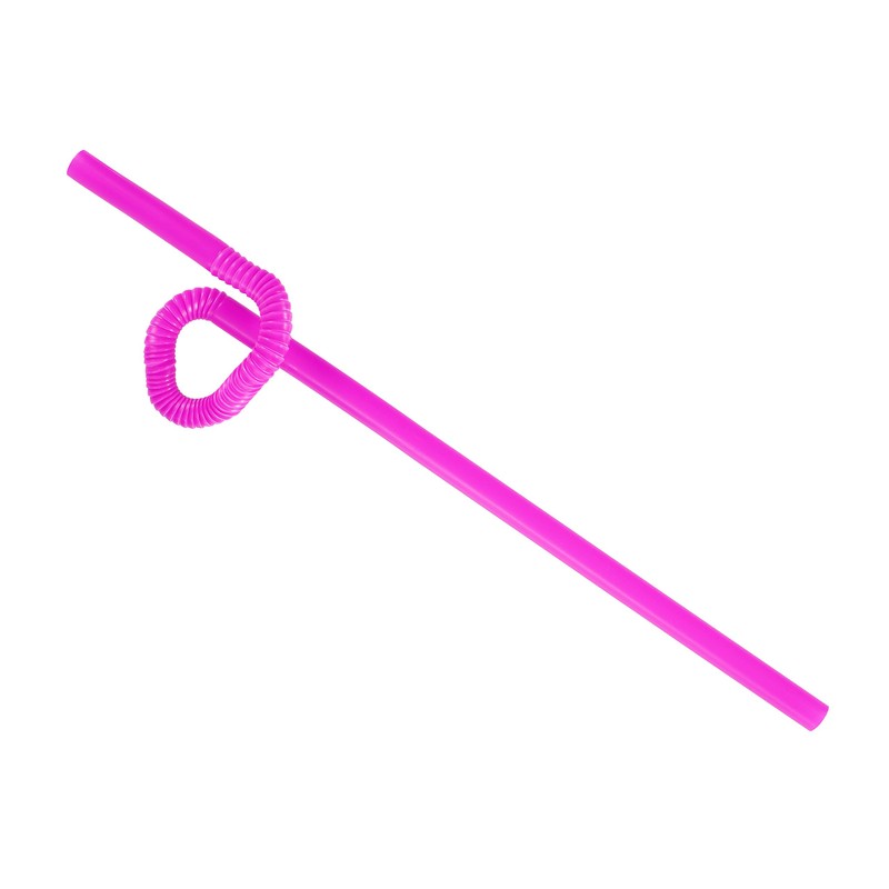 Perfect Stix Flexible , Bendy Straws Unwrapped Neon Assorted, 100