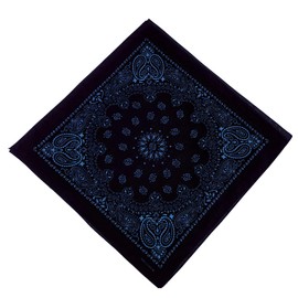 Gastro Club Original Premium Bandana (Black Blue Paisley Print)