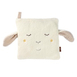 Fehn Cherry Stone Pillow Sheep Cuddly Cushion with Removable Heat/Cold Bag for Babies and Toddlers from 0+ Months