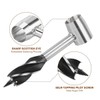 AIMALL Heavy-Duty Manual Hand Auger Wrench for Outdoor Survival, Bushcraft