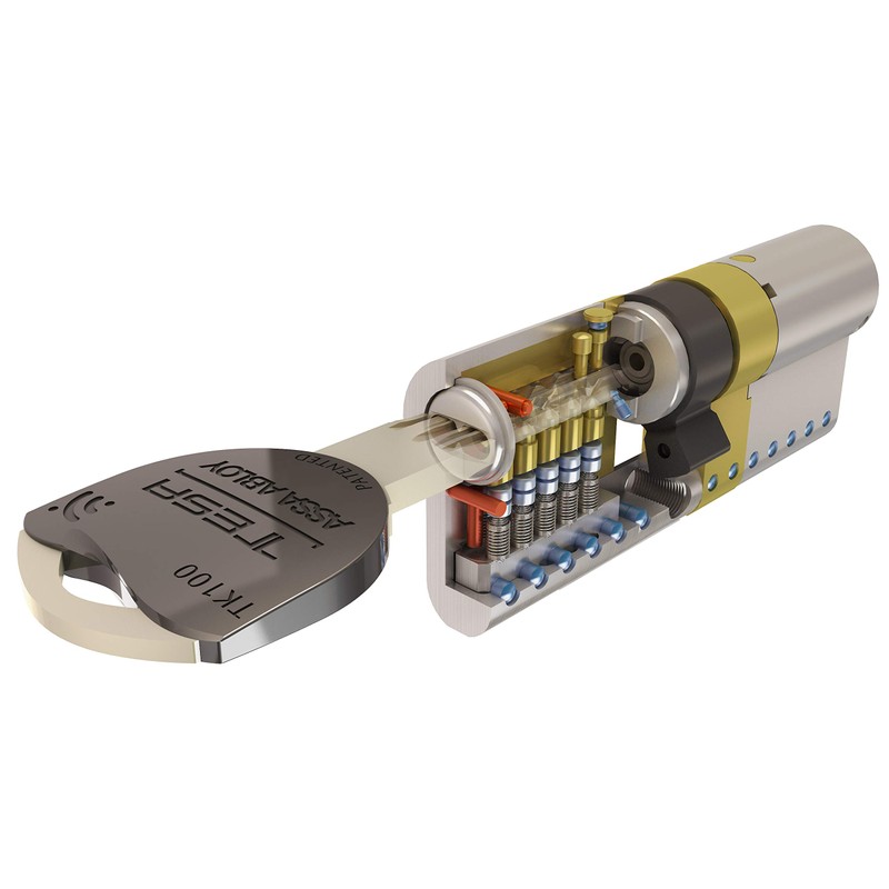 Tesa Assa Abloy MK153030L TK100 30 x 30mm Brass High