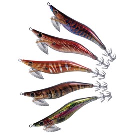 Goture Egi Egging, No. 2, Bait Tree, Lure, Fishing Gear, 0.7 oz (20 g), Squid Fishing, Built-in Rattle, Beginners, Luminous Octopus