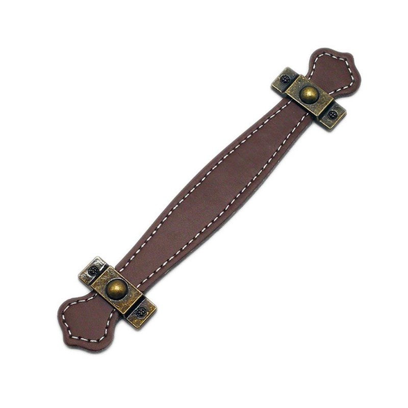 HEALLILY Leather Furiture Handle Trunk Pull Handle Luggage Strap Replacement