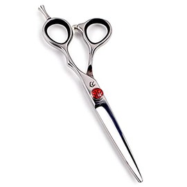 Tokko Katana Classic Professional Razor Edge 440C Japanese Stainless Steel Hair Cutting Scissors 6.5" Barber Shears with Adjustment Screw and Leather Case