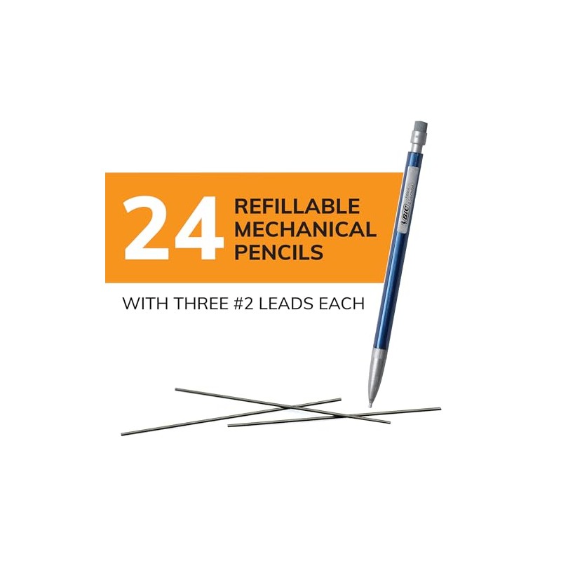 Bic Lápiz Xtra Sparkle, 0.5 mm, 24-Count