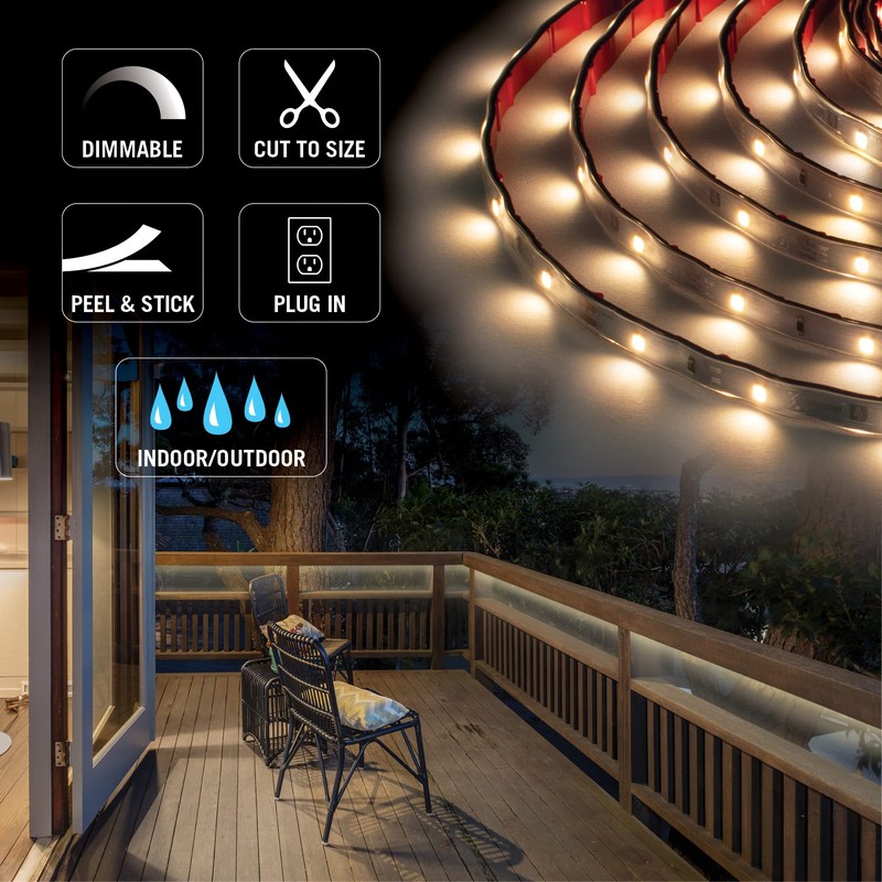 Armacost Lighting RibbonFlex Home 24V White Indoor Outdoor LED Strip