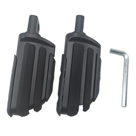 Estriberas para motocicleta y pasajero (Style-D-Metta Negro)