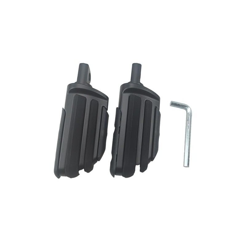 Estriberas para motocicleta y pasajero (Style-D-Metta Negro)