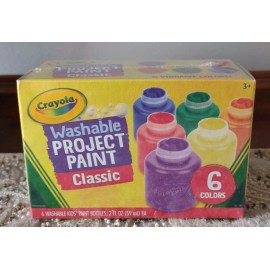Crayola Washable Kids Classic Colors Paint - Pack of 6. CMS