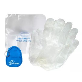 EVERDIXIE DIXIGEAR GOTCHA COVERED CPR Protector Micro Shield Belt/Keychain Pocket - Light Blue